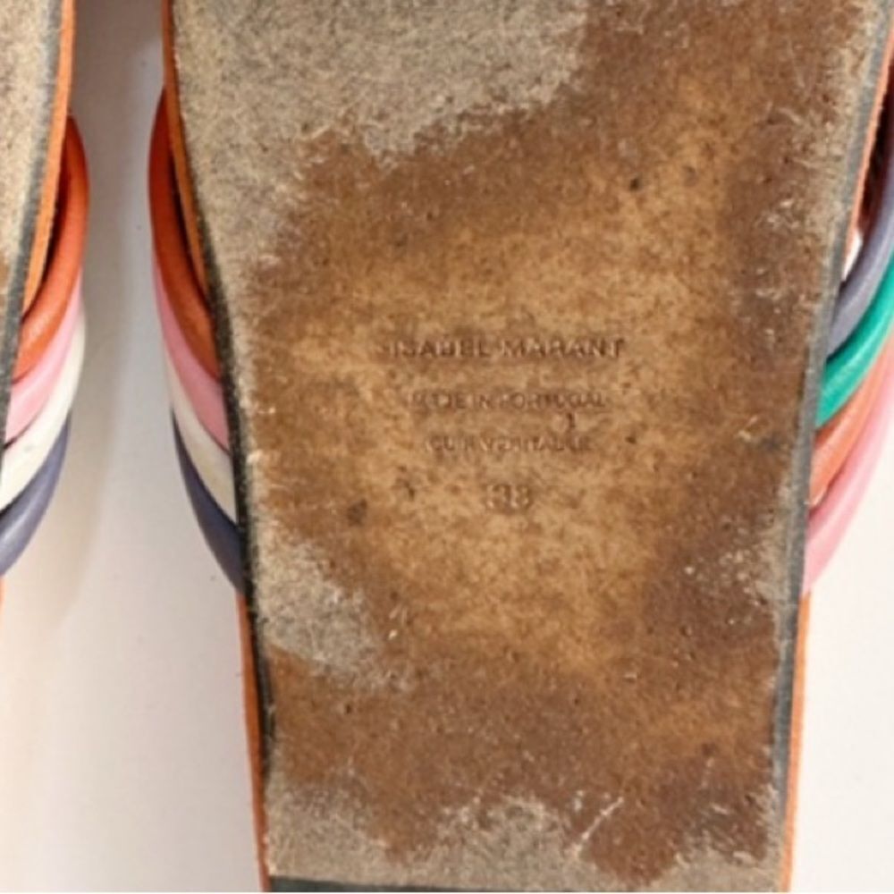 Isabel Marant Slide Sandal Hellya Strappy Size 38/8 - Picture 11 of 11